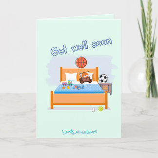 Get well soon greeting card   feestdagen kaart