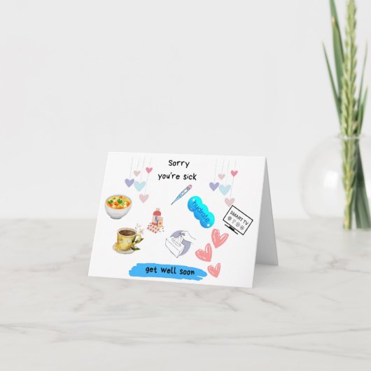 "Get Well Soon Kaart – Comfort, Healing & Prayers" (Voorkant)