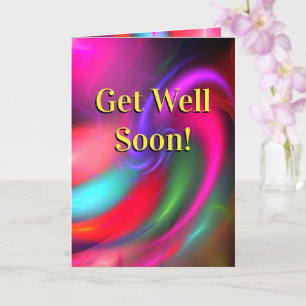 Get Well Soon Kaart - Vuurwerkontwerp