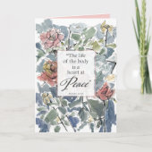 Get Well Soon Proverbs Scripture Religious Roses Kaart (Voorkant)