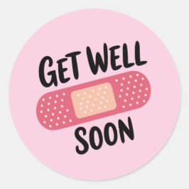 Get Well Soon Ronde Sticker