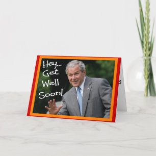 "Get Well Soon" Struik Wenskaart--Hilarisch Kaart