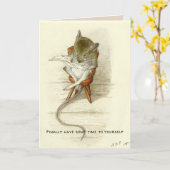 Get Well Soon voor grootvader muis Kaart (Gele Bloem)