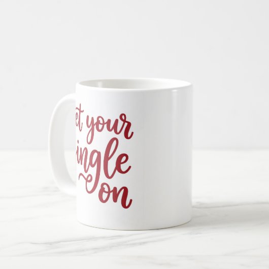 Get Your Jingle On Festive Christmas Mug Koffiemok (Voorkant links)