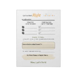 Get Your Mind RIGHT – 5-Minute Journal Notepad Notitieblok