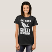 Get Your Sheet Together Origami T-shirt (Voorkant volledig)