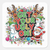 Get Your Ugly On Sticker (Voorkant)