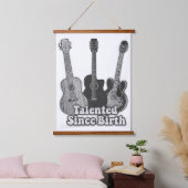 Getalenteerd sinds de geboorte. zwarte en witte g hangend wandkleed (Slaapkamer)