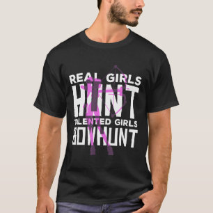 Getalenteerde 'Girls Bowhunt Archery Bow Hunting S T-shirt