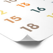 Getallen 1-20 poster (Hoek)