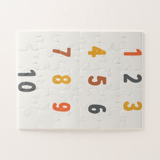 getallen. Puzzel Kinder Oversized Legpuzzel (Horizontaal)