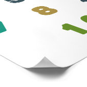 getallen tellen. POSTER & PRINTS (Hoek)