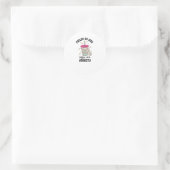 getankt ronde sticker (Tas)