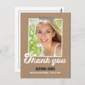 Getaped Afstuderen bedankkaart Briefkaart (Voorkant / Achterkant)