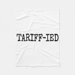 Getariffeerde Trump Anti-tarief Doodsbang  Fleece Deken
