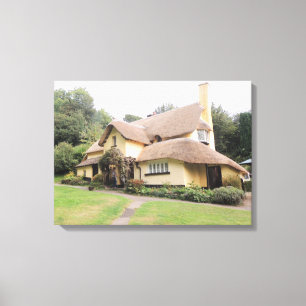 Getatched Cottage in Selworthy Canvas Afdruk