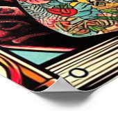 getatoeëerd biermeisje poster (Hoek)