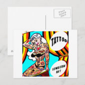 getatoeëerd briefkaart (Voorkant / Achterkant)