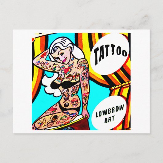 getatoeëerd briefkaart (Voorkant)
