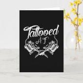 getatoeëerd Gezegde Kaart (Gele Bloem)