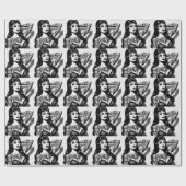  getatoeëerd Gothic meisje Cadeaupapier (Vlak)