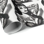  getatoeëerd Gothic meisje Cadeaupapier (Rol Hoek)