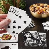  getatoeëerd Gothic meisje Pokerkaarten (Insitu)