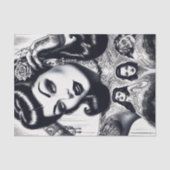  getatoeëerd Gothic meisje Tissuepapier (Voorkant)