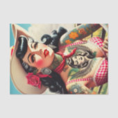 getatoeëerd land pinup tissuepapier (Voorkant)