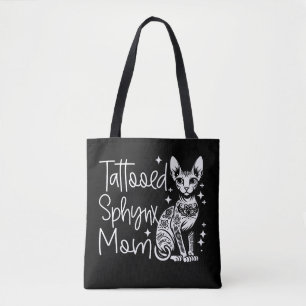 getatoeëerd Sphynx Moeder Kat Gift Draagtas