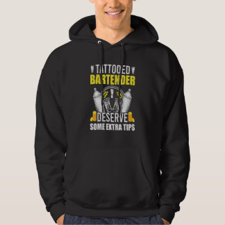 Getatoeëerde Bartender Bartending Bartender 1 Hoodie