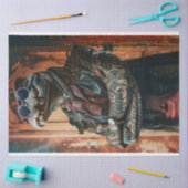 Getatoeëerde Boss Alligator Gator Decoupage Tissuepapier (Craft)