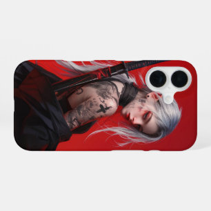 Getatoeëerde Cyberpunk Meisje iPhone 16 Hoesje