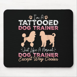 Getatoeëerde hondentrainer Funny Dog Training Tatt Muismat