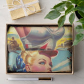  getatoeëerde pin-up tissuepapier (Geschenk)