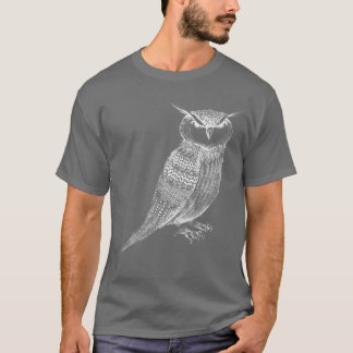 getatoeëerde uil t-shirt