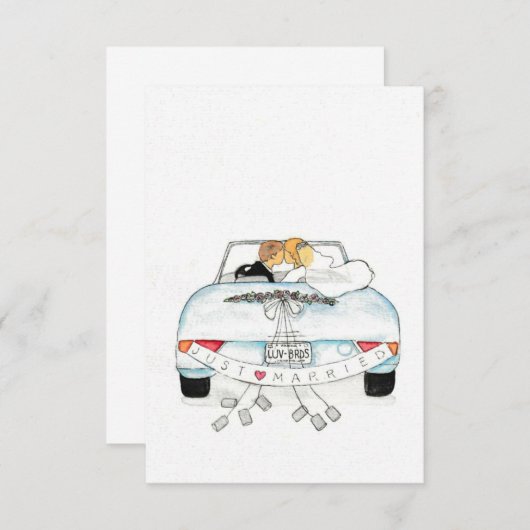 Getaway Car Save The Date (Voorkant / Achterkant)