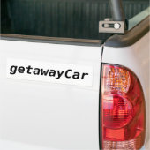 getawayCar Bumpersticker (Op Truck)