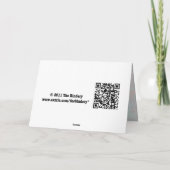 Getekend Bedankt () kaart (Achterkant)