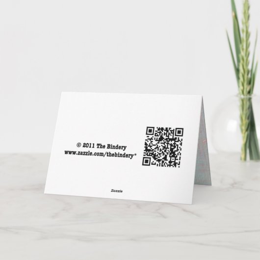 Getekend Bedankt () kaart (Achterkant)