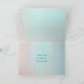 Getekend Bedankt () kaart (Binnen)