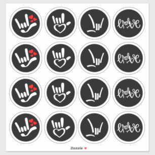 “Getekend met Liefde – ASL ILY” Sticker