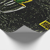 Getekende cactus cadeaupapier (Hoek)