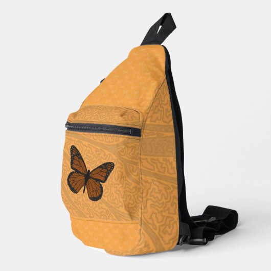 Getekende Monarch Sling Bag (Rechterhoek)