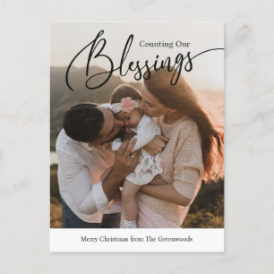 Geteld Zegeningen Religieus Kerst Briefkaart