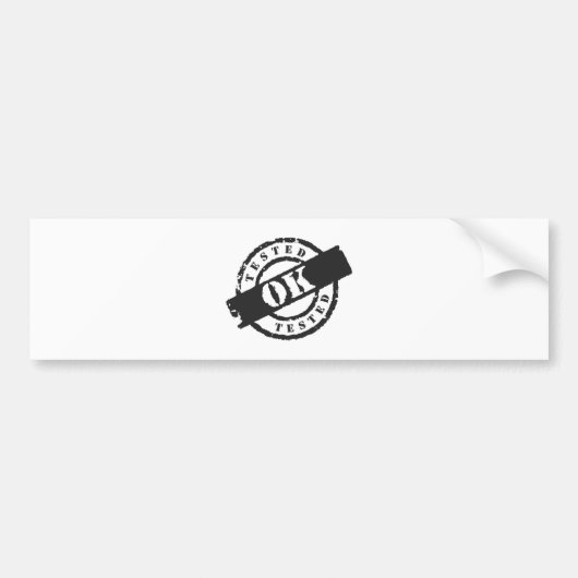 Getest OK Bumpersticker (Voorkant)