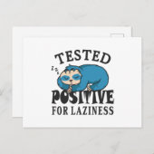 Getest positief voor luifheidssleuf briefkaart (Voorkant / Achterkant)