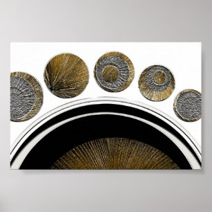 Getextureerd Abstract 2 - onverklaarbaar Poster