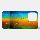 Getextureerd blauw Oranje groen regenboogpatroon Case-Mate iPhone Case (Achterkant (horizontaal))