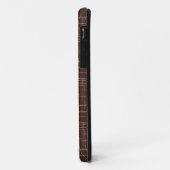 Getextureerd bruin. Case-Mate iPhone case (Achterkant/links)